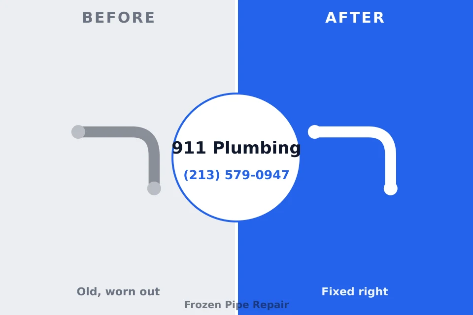Before and after: plumbing repair Paxtang, PA